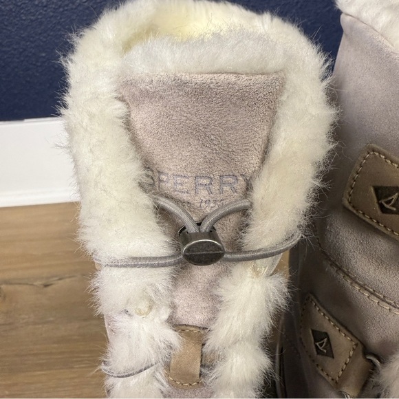 Sperry Powder Valley Winter Boots, Gray & Tan, Size 10 - Picture 6 of 9